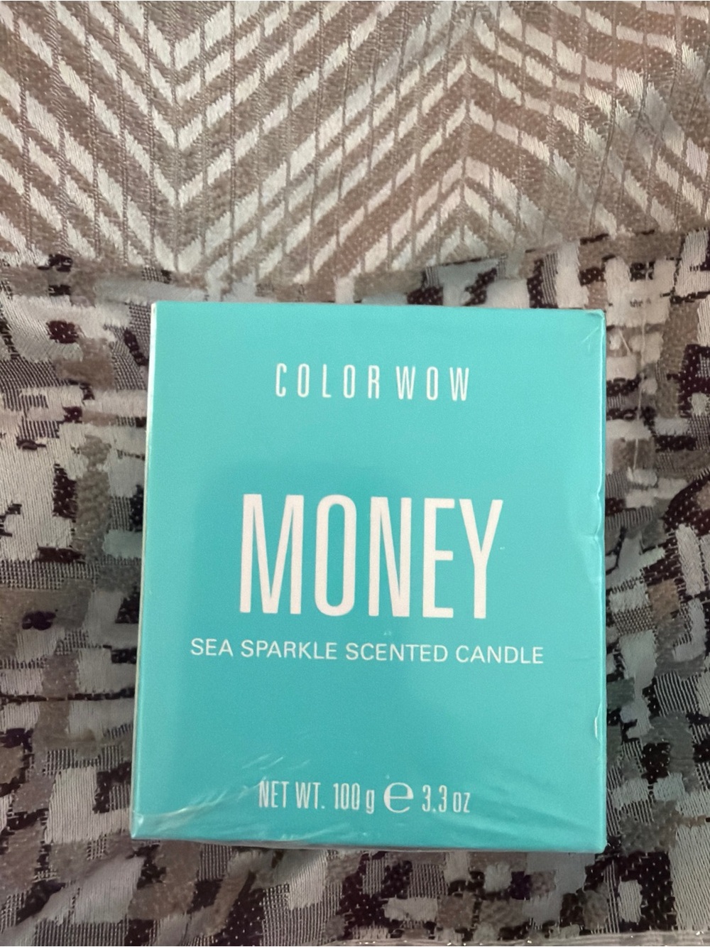 Color Wow MONEY Sea Sparkle Scented Candle 3.3 Oz NIB